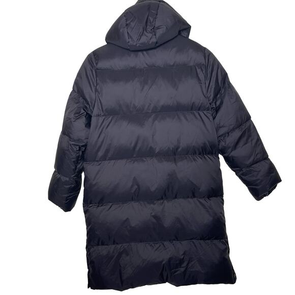 Zara kids black hooded puffer long jacket 13-14 - Picture 5 of 8